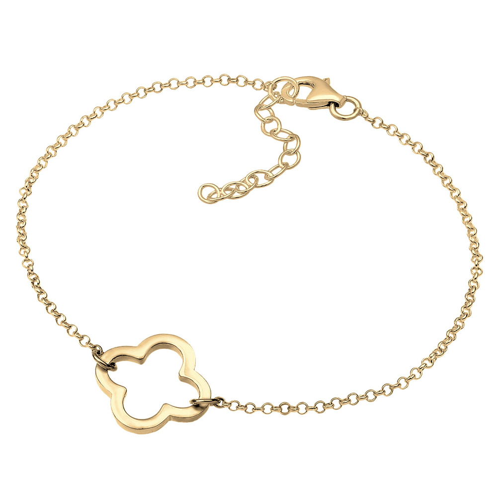 Elli Elli Bracelet Femmes Trèfle découpé symbole en argent sterling 925 Bracelet