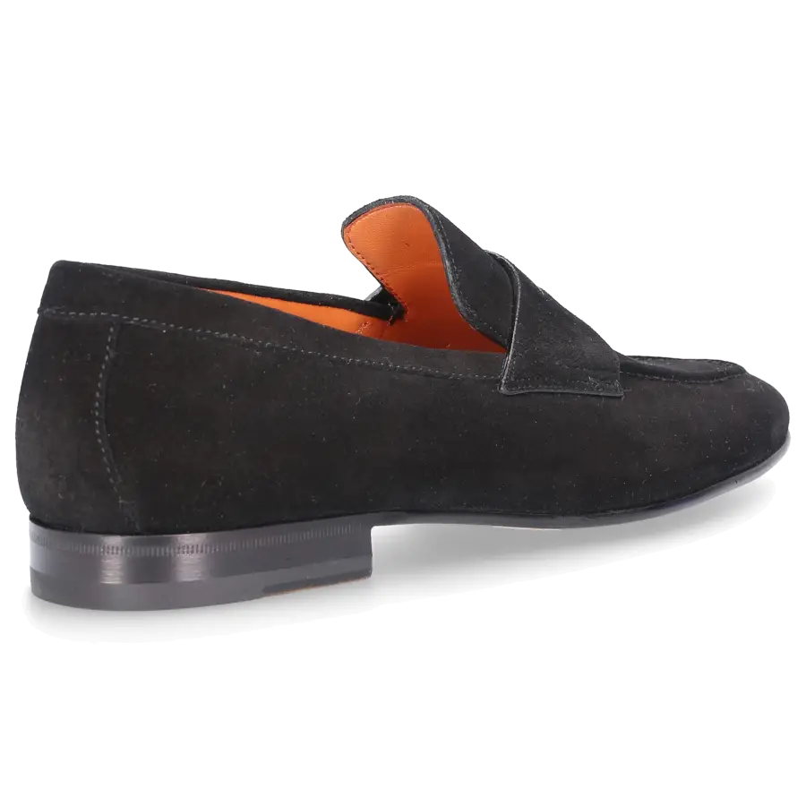 Santoni - Loafer 17511 Veloursleder - schwarz