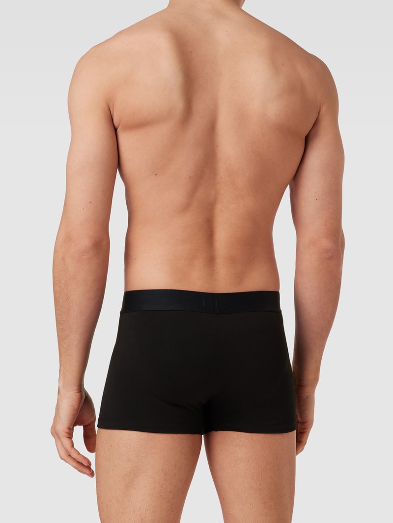 Trunks mit elastischem Logo-Bund im 3er-Pack in mittelgrau meliert