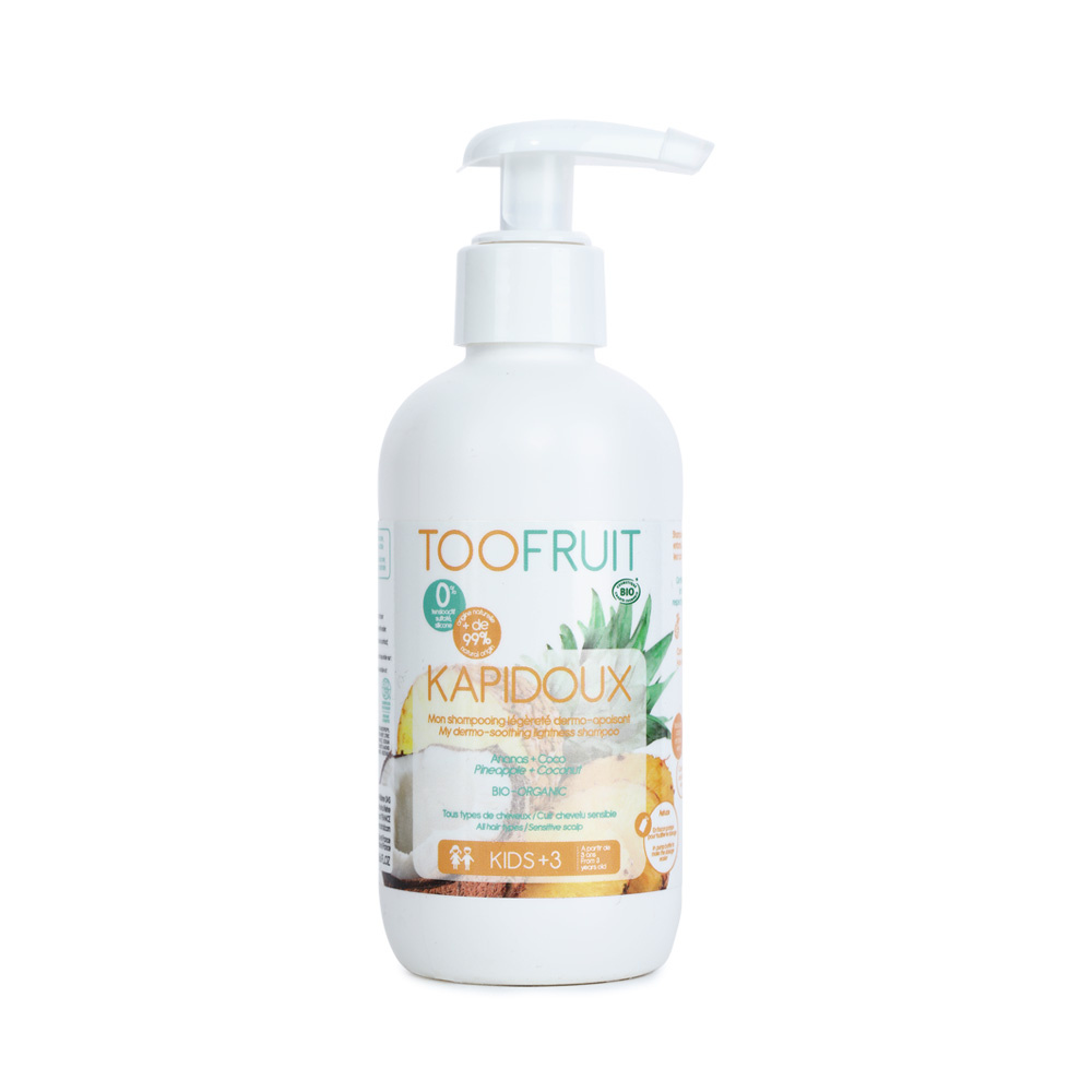 toofruit Kapidoux, Shampoing dermo-apaisant BIOAnanas - Coco Shampoing légèreté dermo-apaisant