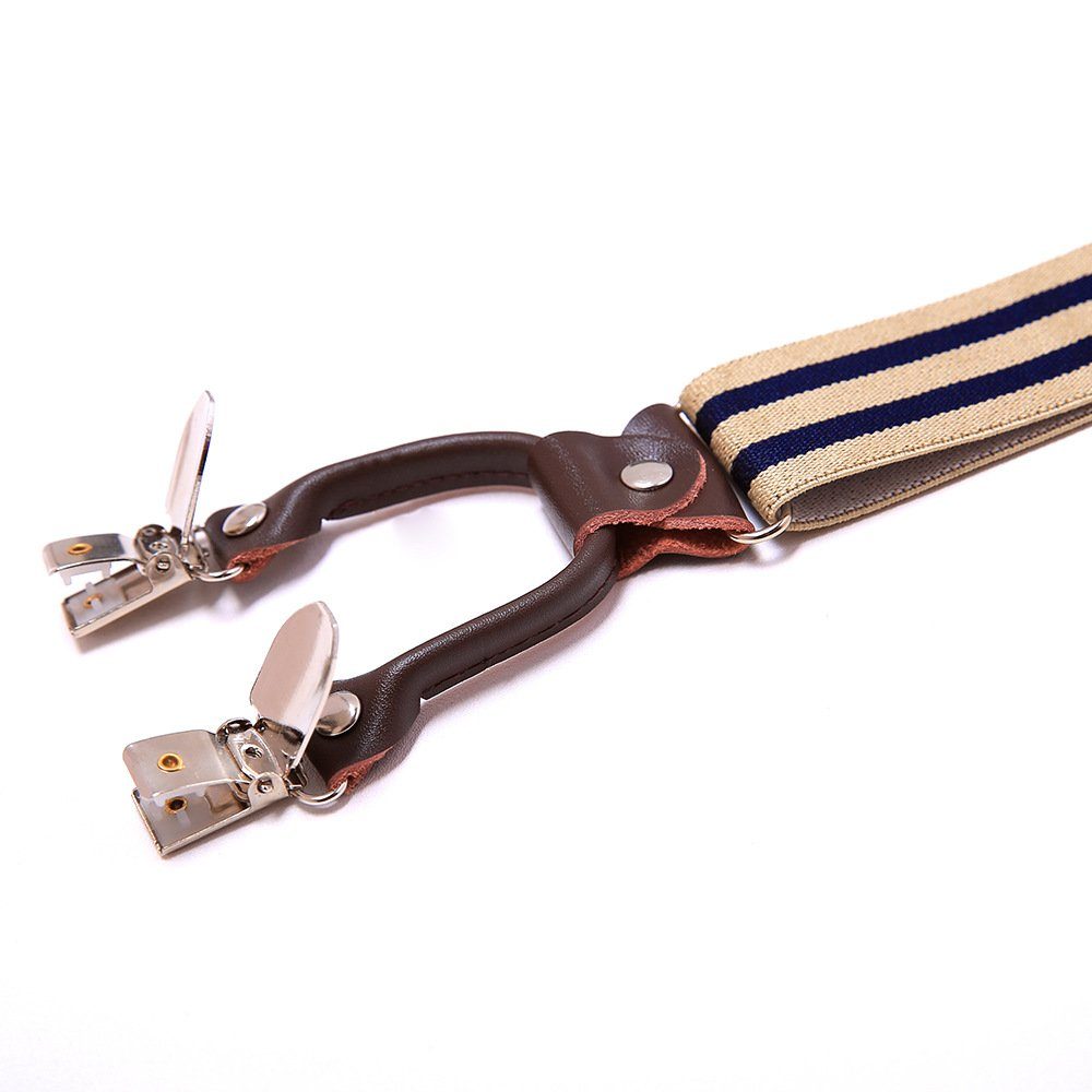 SCOBELT Hosenträger Hosenträger 6 Clips Heavy Duty Men Braces Y Zurück (Durable Elastic Verstellbare Hosenträger, Starke Metall Clips Hosenträger)