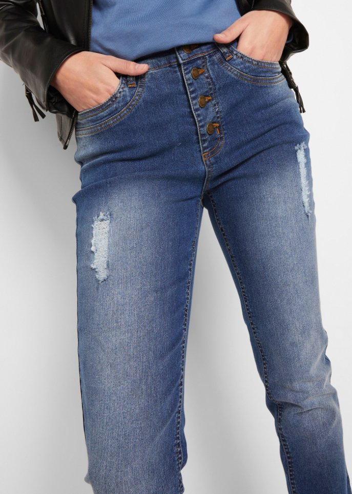 Stretch-Jeans, Skinny, High Waist