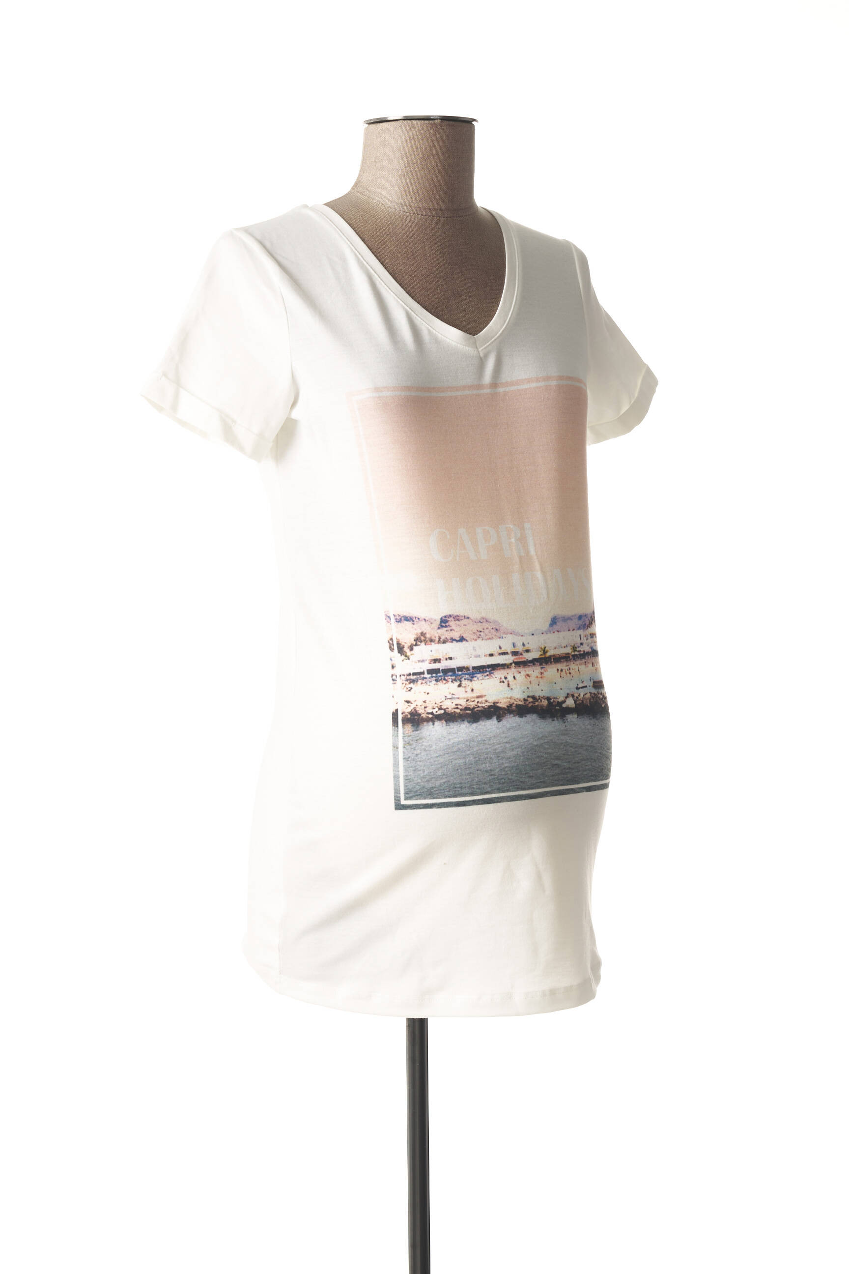 Love2wait Tshirtstops Maternite Femme couleur blanc