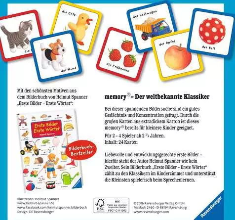 Erste Bilder − Erste Wörter memory® - Kinderspiel ab 2 Jahren
