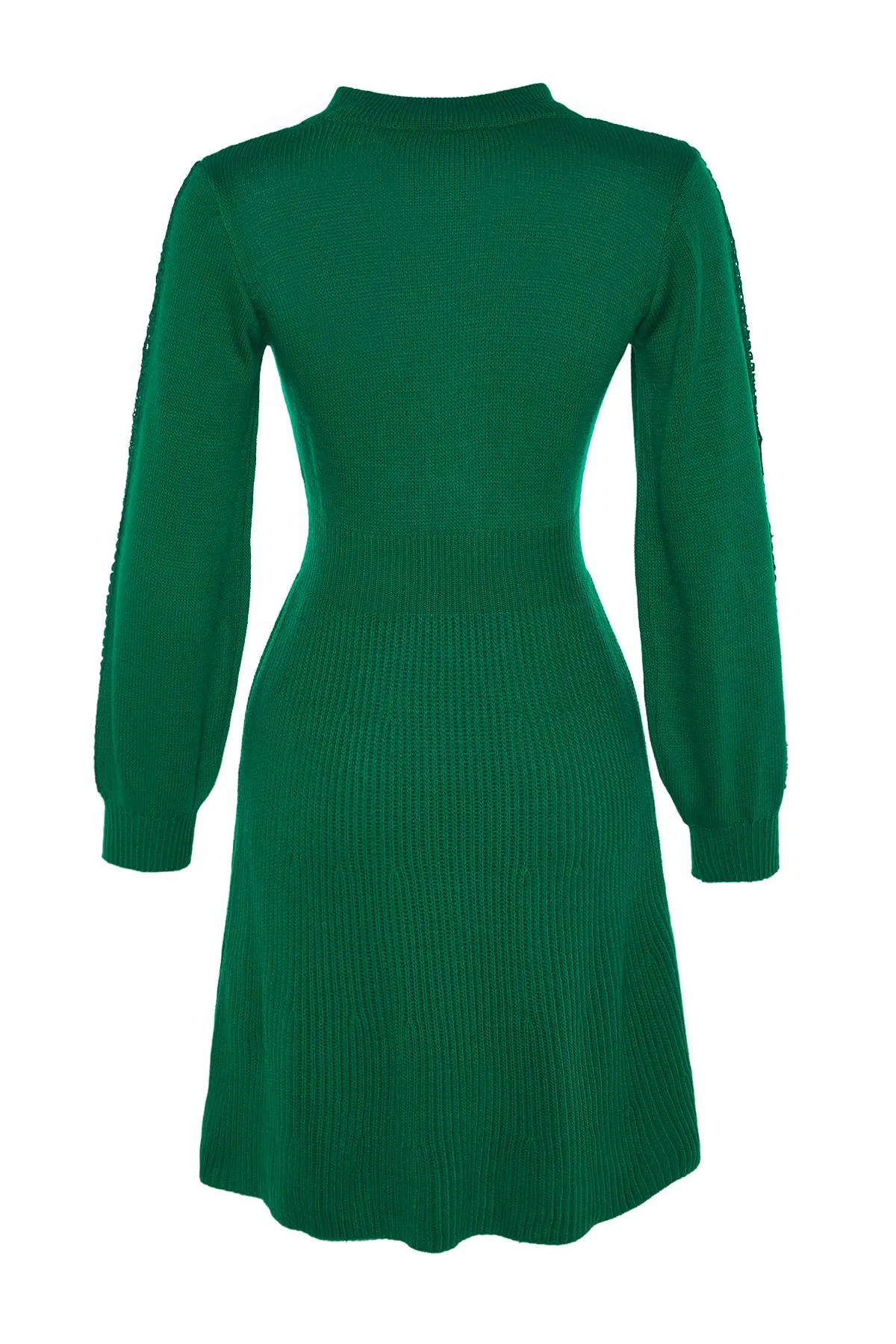 Trendyol Collection  Grünes Mini-Spitzenkleid aus Strick TWOAW22EL0011