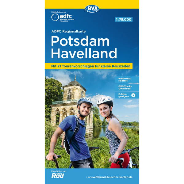 ADFC-REGIONALKARTE POTSDAM HAVELLAND, 1:75.000 - Fahrradkarte