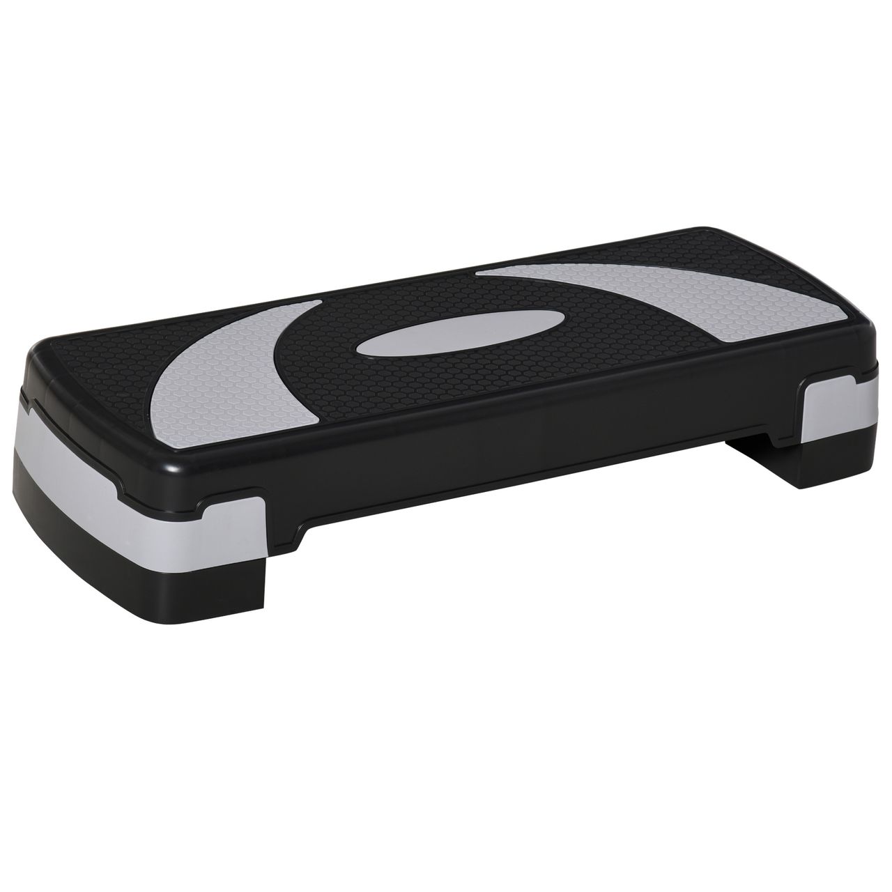 HOMCOM Steppbrett Aerobic-Stepper höhenverstellbar 10-20cm für Zuhause