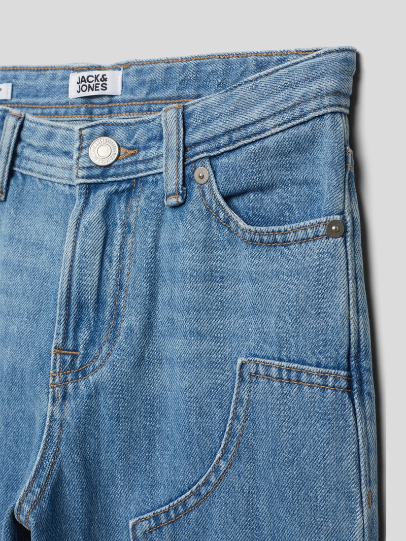 Jeans aus Baumwolle mit Zierbesatz Modell 'CHRIS' in blau