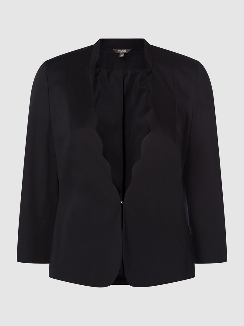 Blazer mit Hakenverschluss in marineblau
