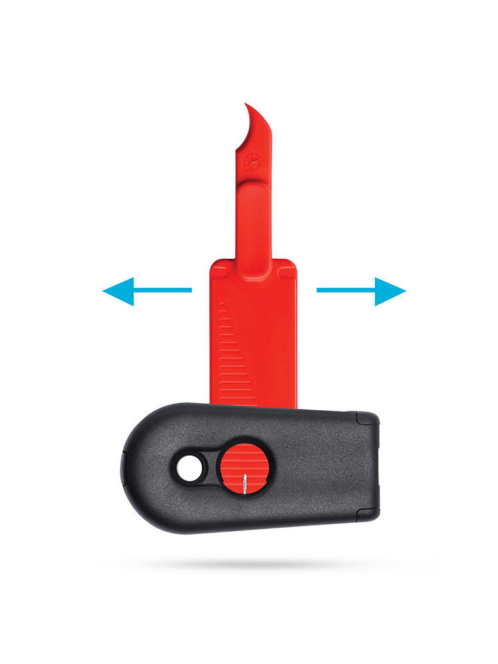 Dreamfarm 2er-Set: Reinigungsschaber ''Cleana'' in Rot/ Blau - (L)12,7 x (B)3,5 cm günstig kaufen onesize