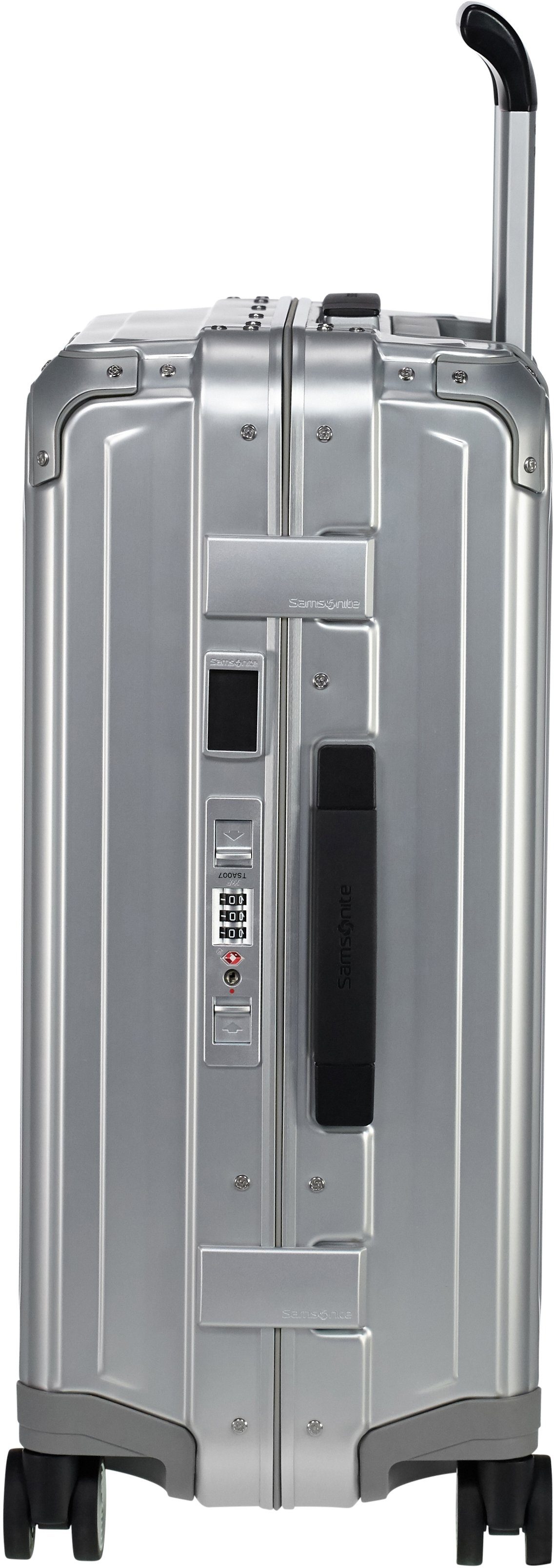Samsonite Hartschalen-Trolley Lite-Box Alu, 55 cm, 4 Rollen, hergestellt aus Premium-Aluminium