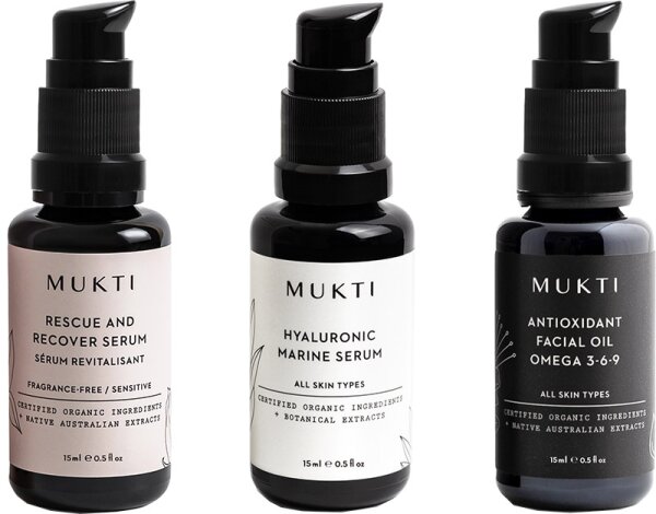 Mukti Organics Sensitive Mini Collection Gesichtspflegeset