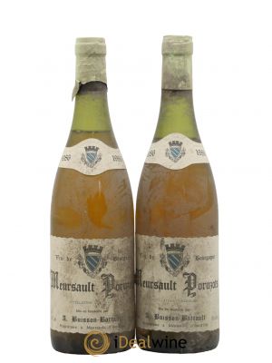 Meursault 1er Cru Poruzots Domaine Buisson Battault 1986 - Lot de 2 Bouteilles