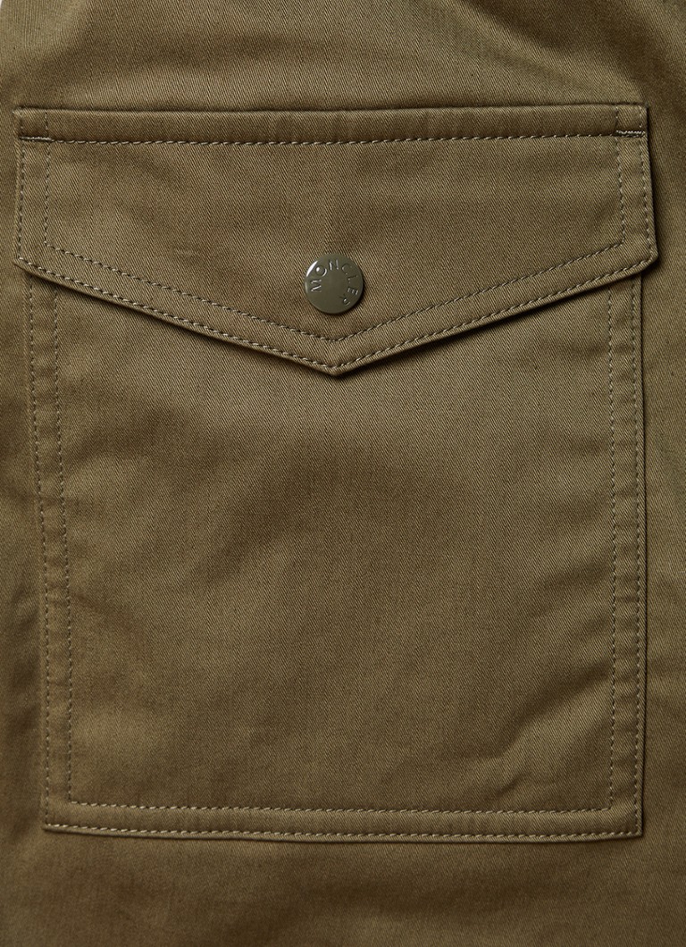 Pantaloni scurți Moncler cu croială dreaptă și buzunare laterale