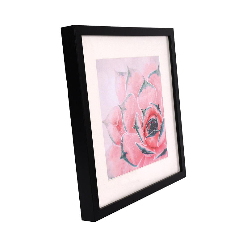 Ramme Cube  m/passepartout 30 x 30 cm, sort