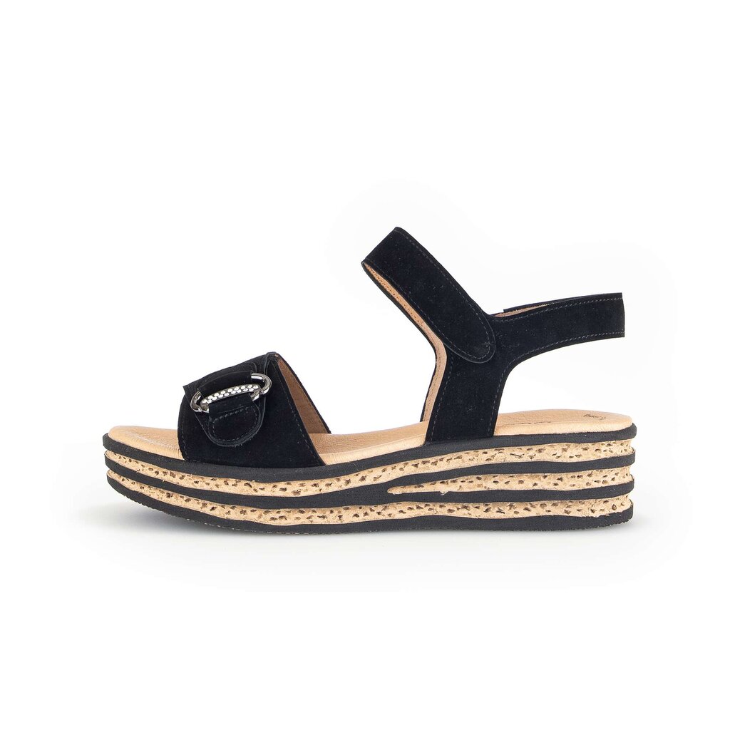 Gabor fashion Plateau Sandale schwarz
