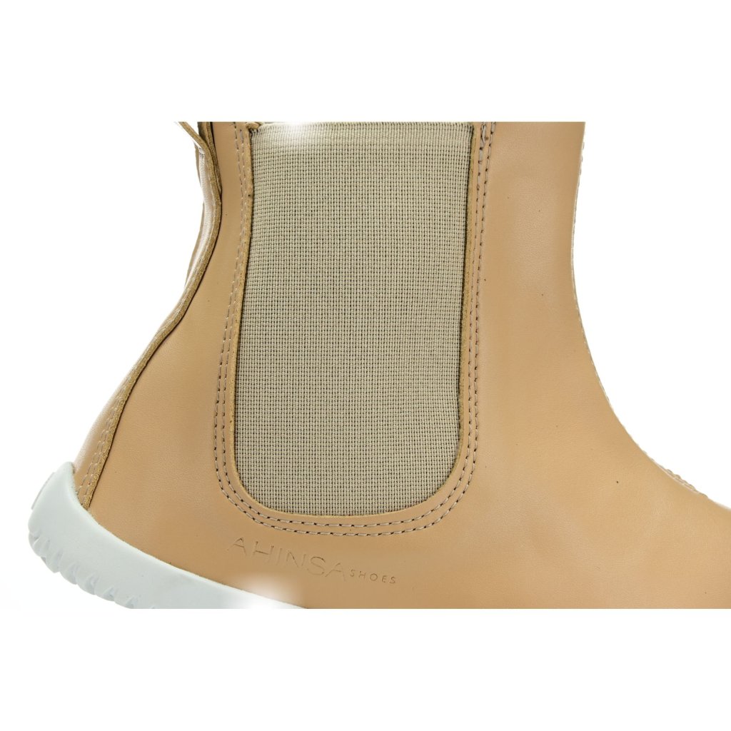 Ahinsa Chelsea Beige Chelsea Barfußschuhe