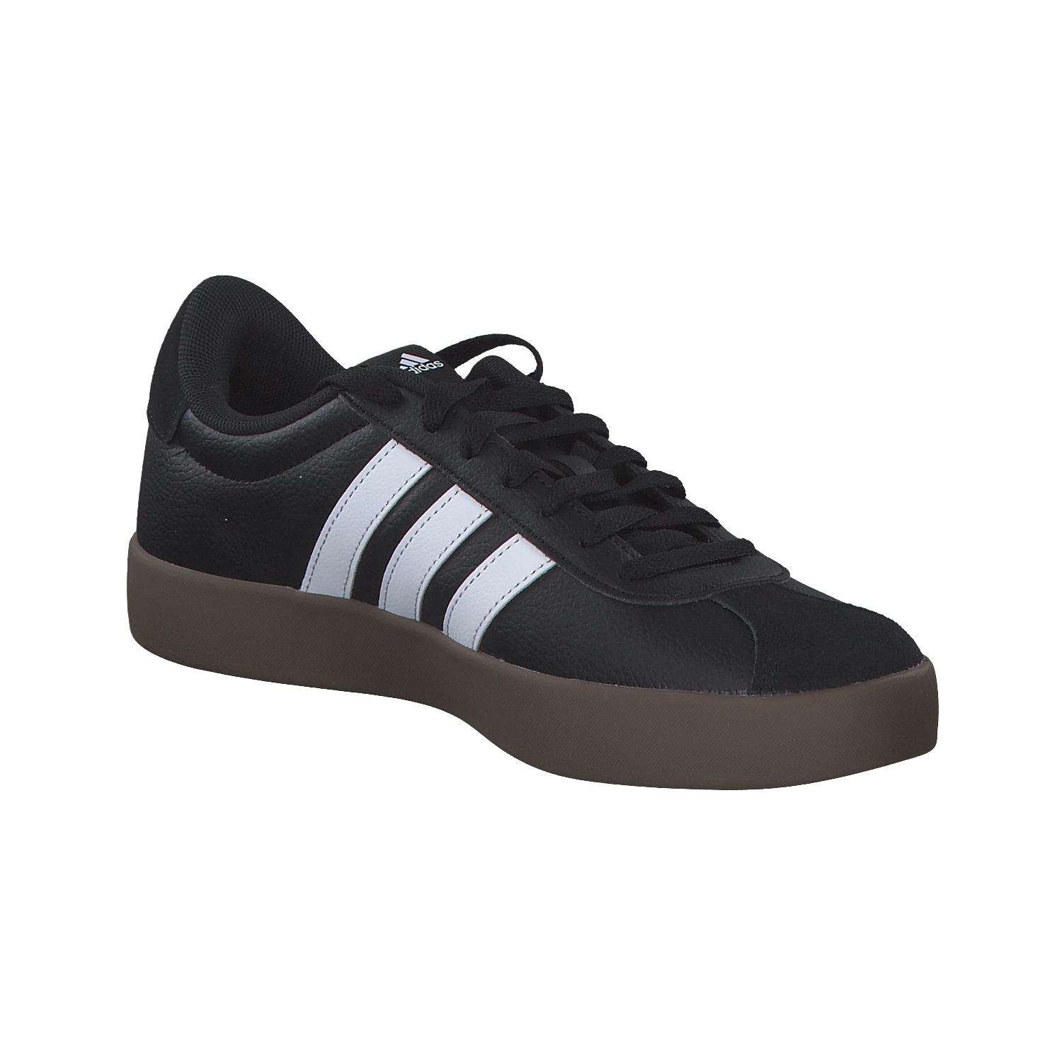 adidas ID8796 VL Court 3.0, Schnürschuhe, Damen, black/white/gums