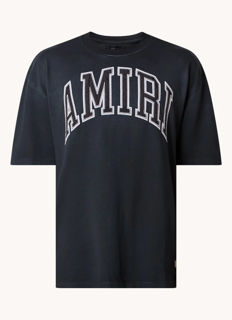 AMIRI Vintage túlméretezett póló logós hímzéssel