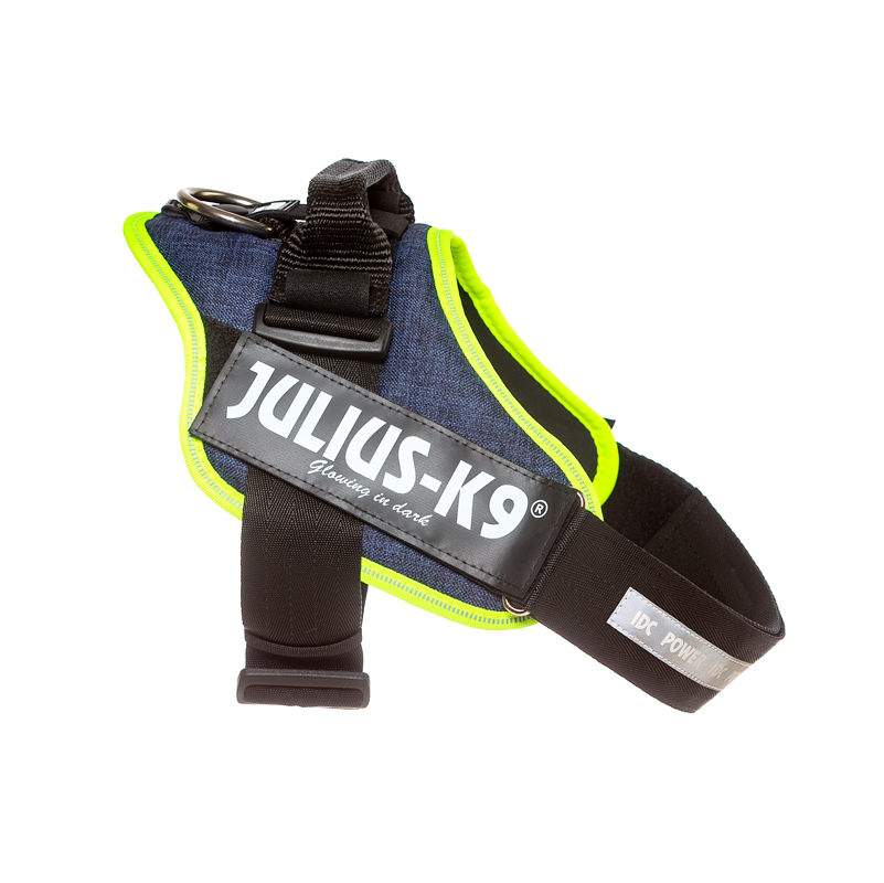 JULIUS-K9 Hundegeschirre JULIUS-K9 IDC Powergeschirr neon mix blau L