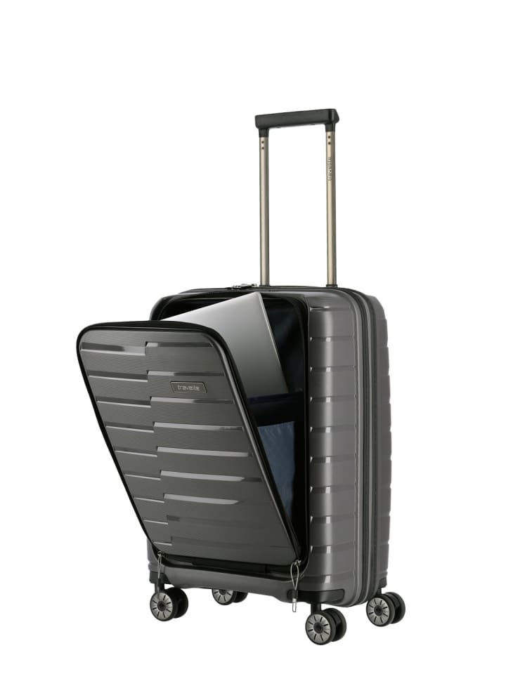 travelite Travelite Koffer AIR BASE 4w Trolley S Vortasche, Anthrazit günstig kaufen onesize