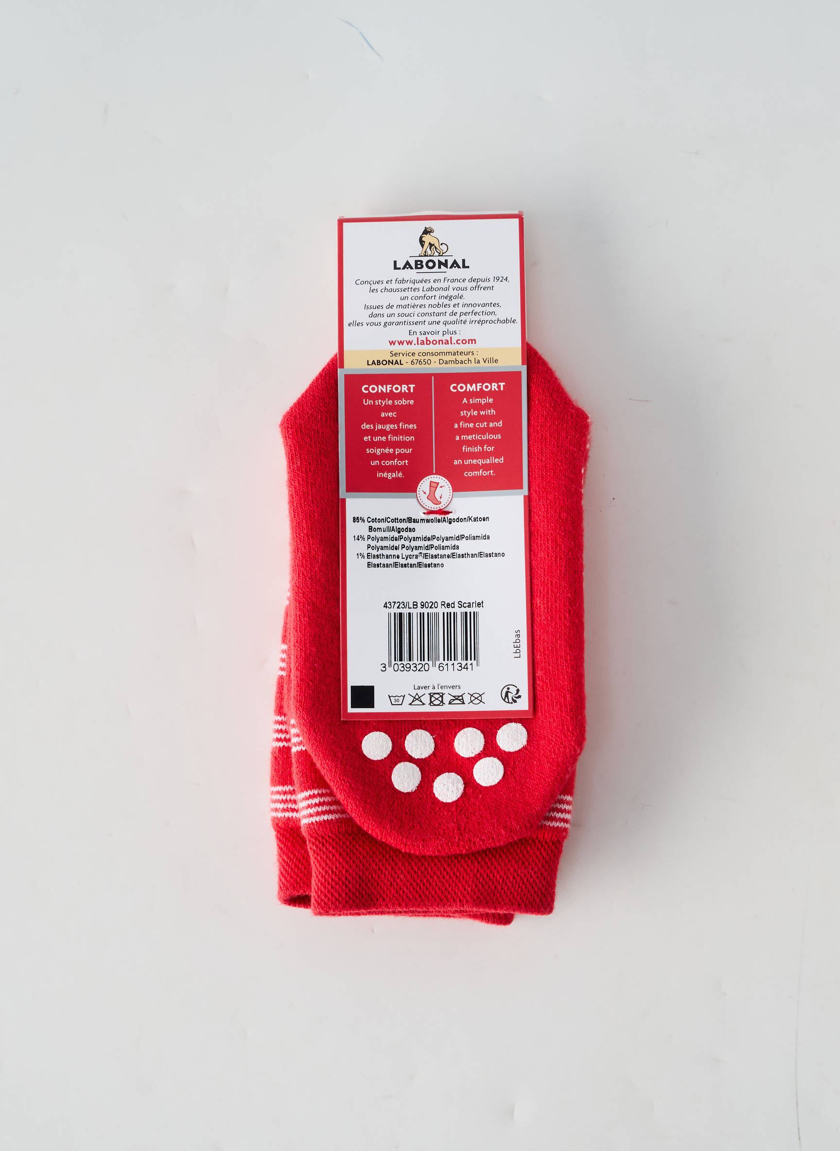 Labonal Chaussette Enfant couleur rouge
