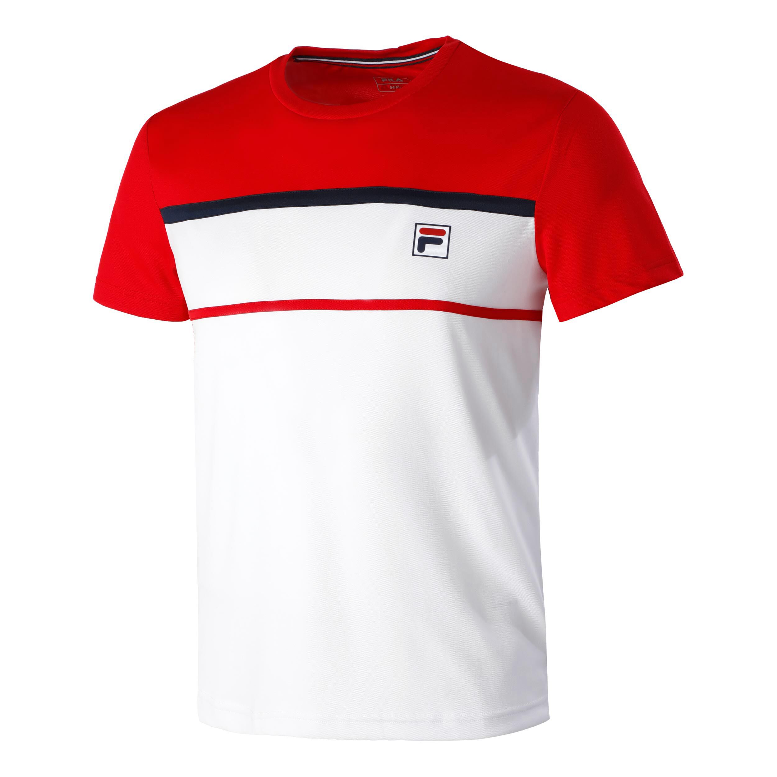 Steve T-Shirt Herren - Weiß, Rot