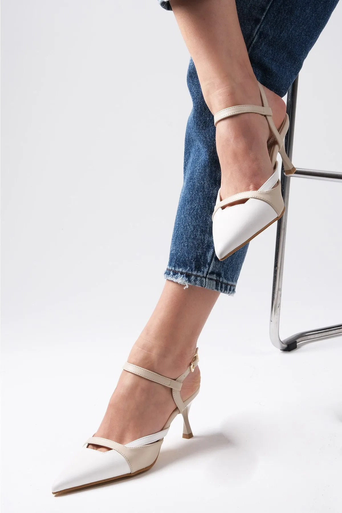 Mio Gusto  High Heels - Weiß - Pfennigabsatz/Stiletto