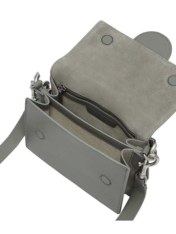 LIEBESKIND BERLIN Leder-Umhängetasche in Grau - (B)24,5 x (H)12,5 x (T)17 cm günstig kaufen onesize