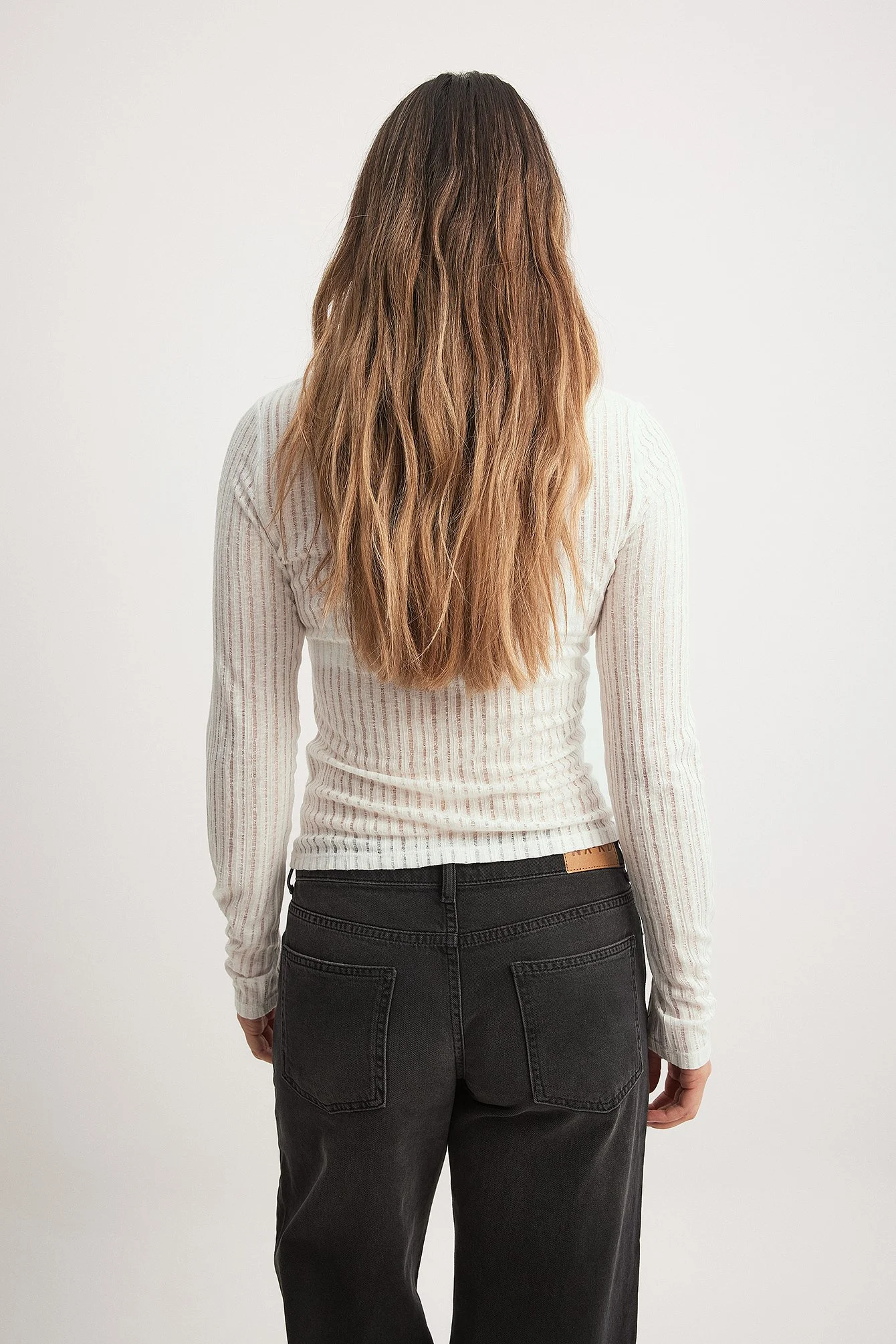 Distressed Long Sleeve Top