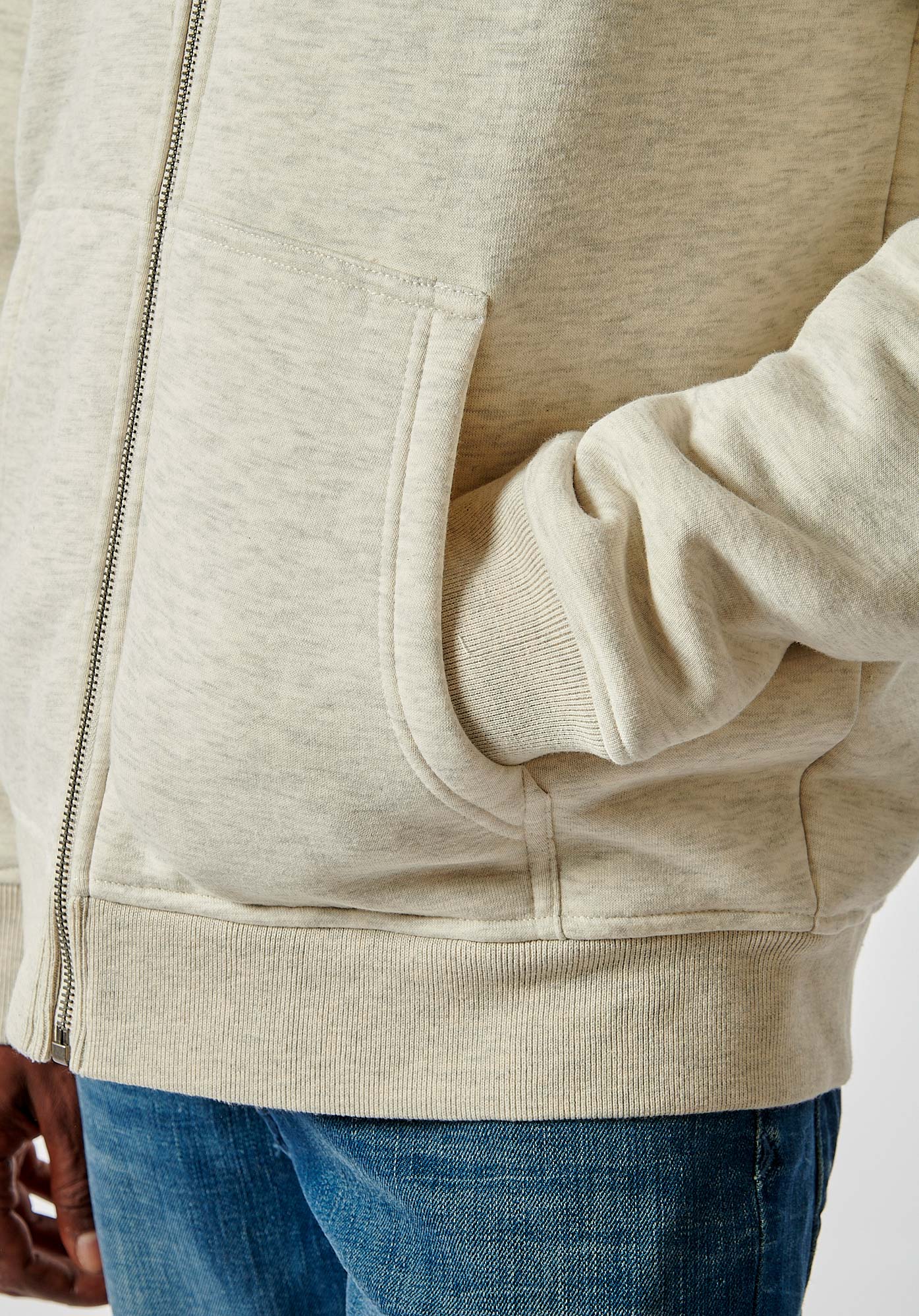 REGIS  Sweat zippé beige Homme