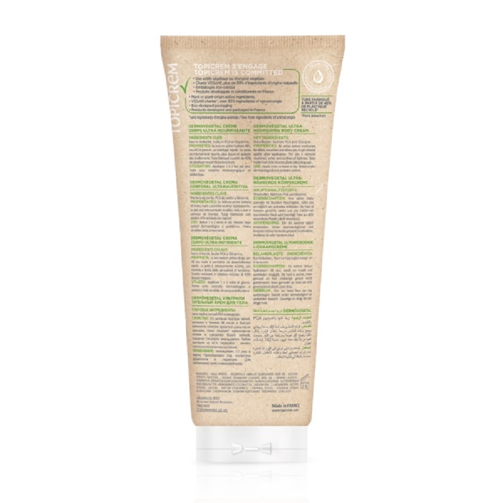 topicrem Dermovegetal  Ultra-Nourrissante Crème Corps 200ml Crème Corps