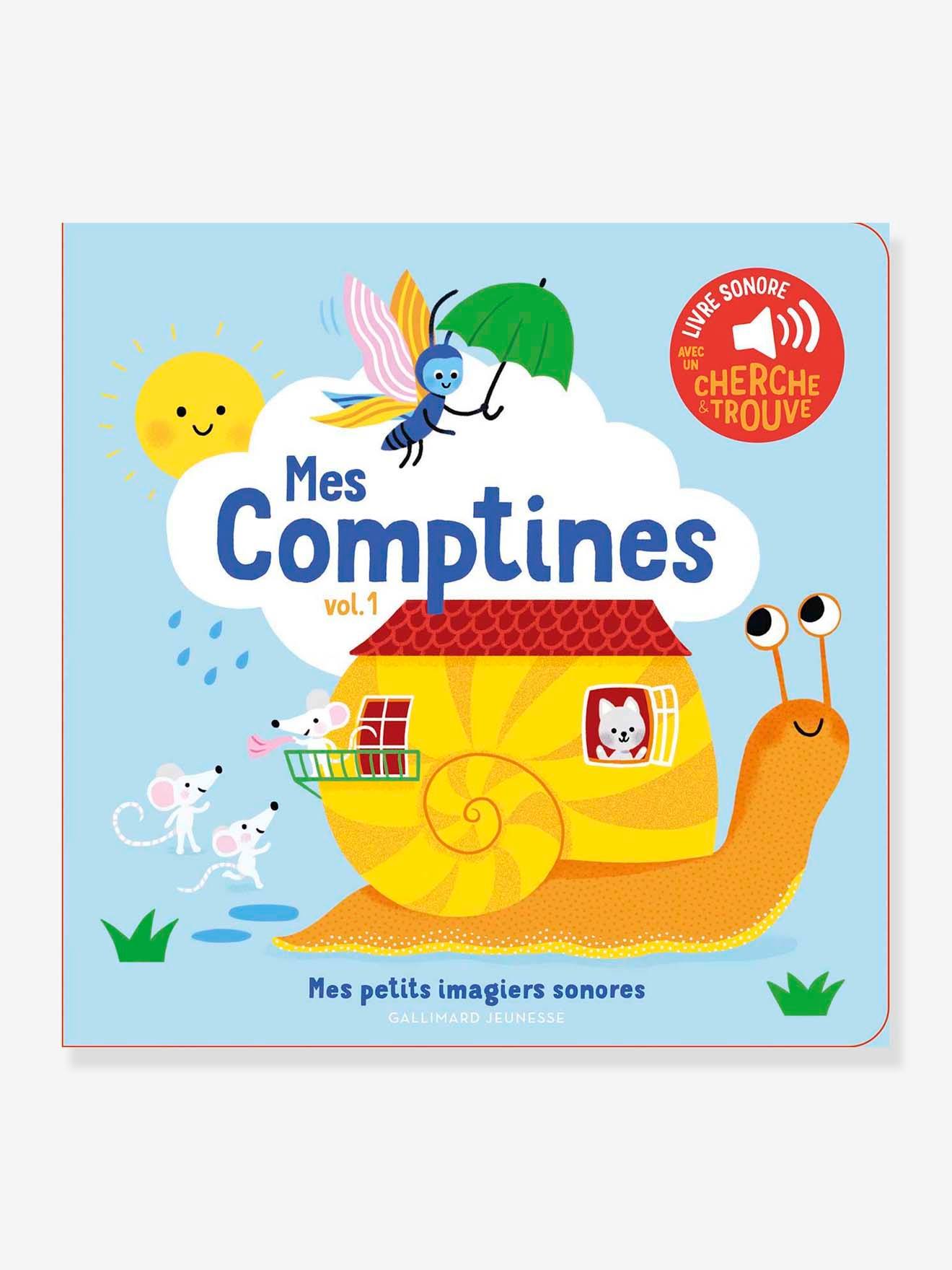 Livre sonore Mes comptines vol. 1 GALLIMARD JEUNESSE blanc