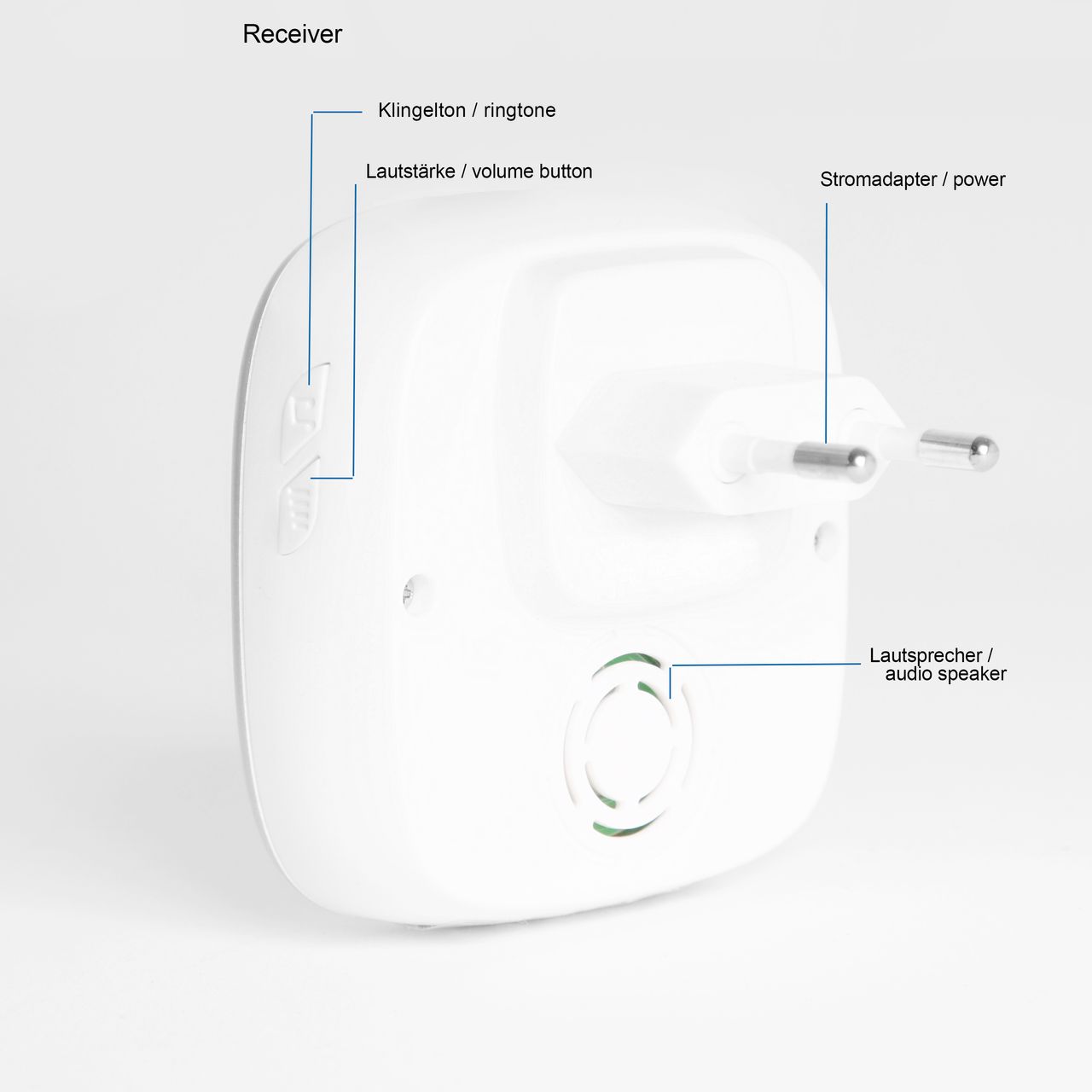 SHD Bewegungsmelder Funkklingel mit kabellosem Sensor