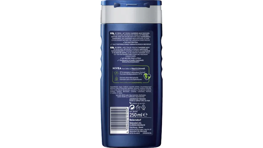 NIVEA MEN Duschgel Tangerine Mule 250 ml