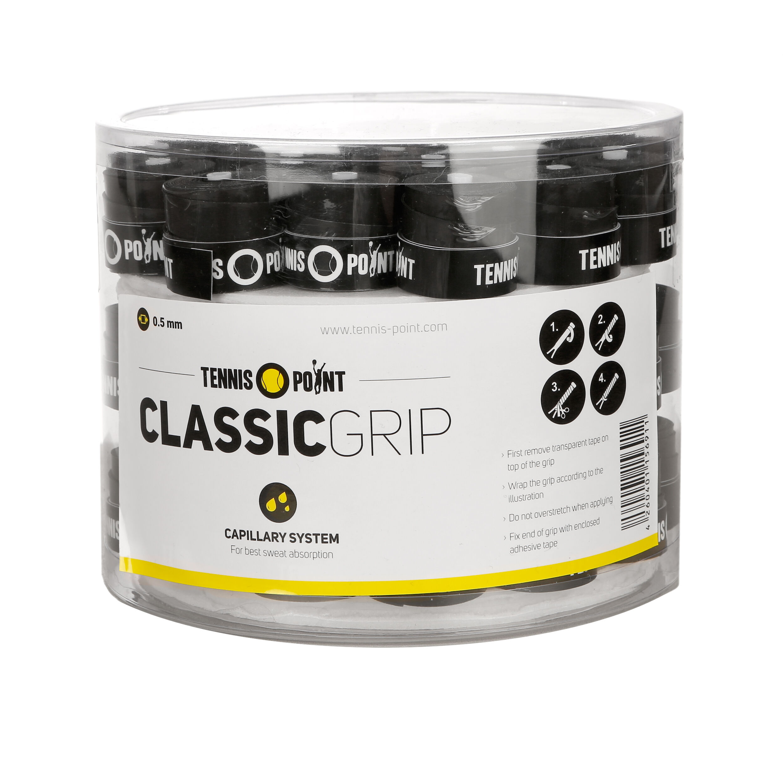 Classic Grip 60er Pack - Schwarz