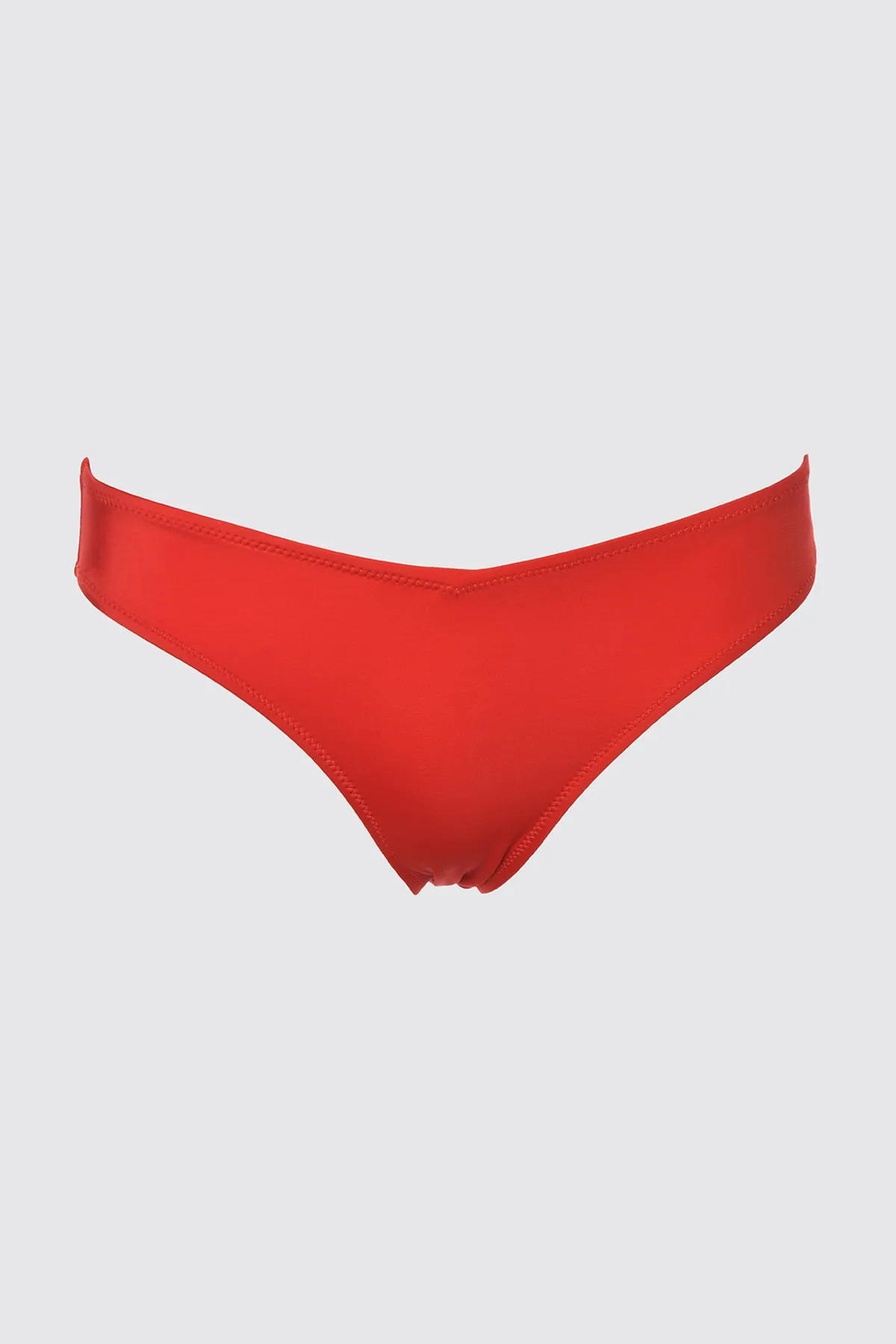Trendyol Collection  Rote Bikinihose mit normalem Beinausschnitt TBESS21BA0122