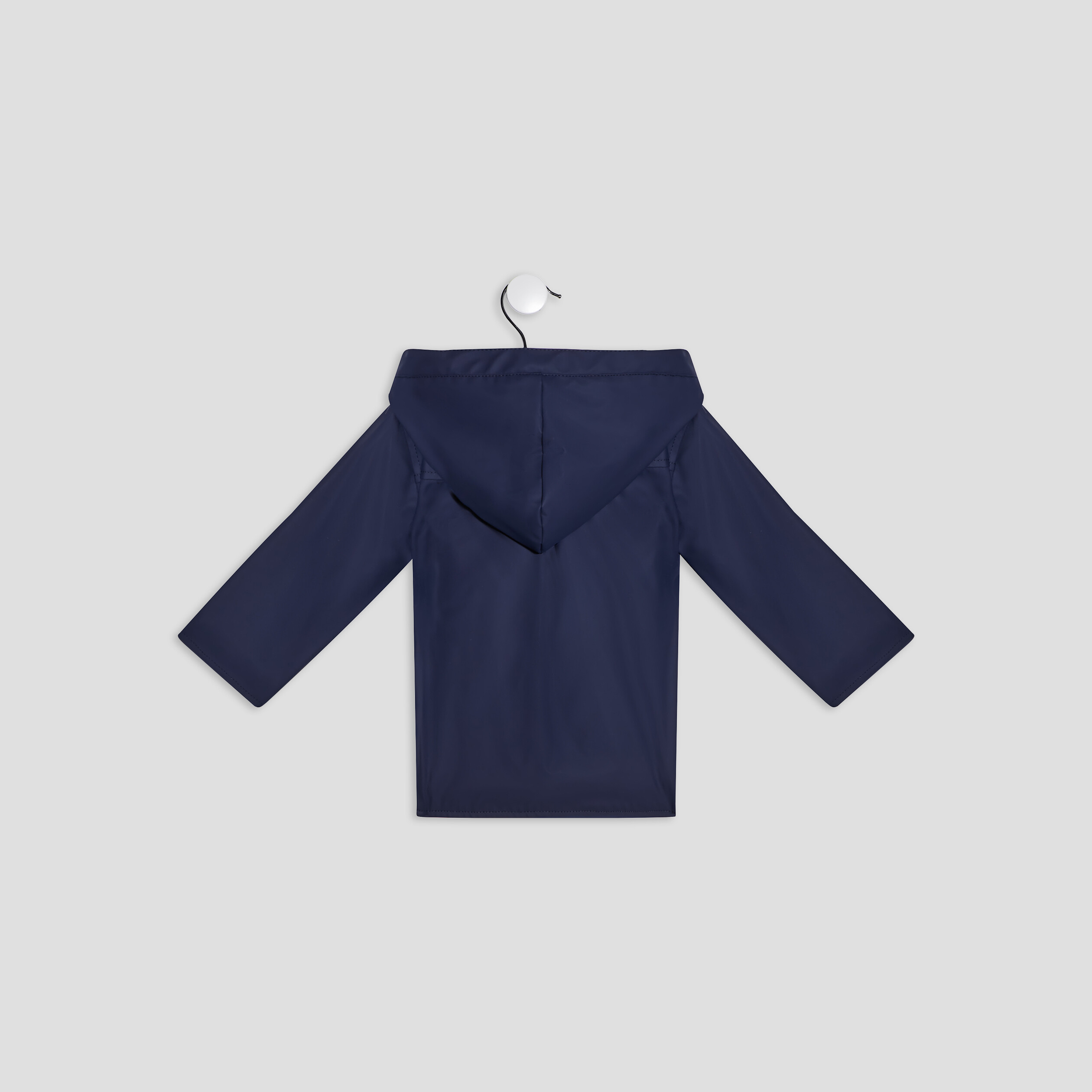 Parka droite à capuche bleu marine bébé garçon | La Halle