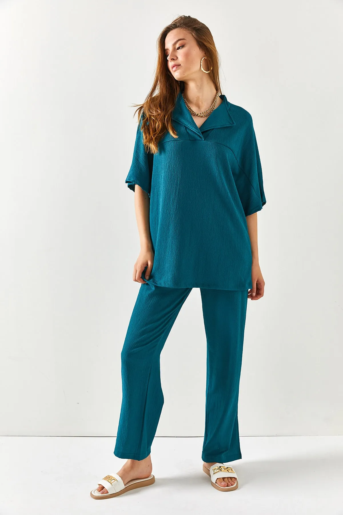 Olalook  Zweiteiler - Blau - Oversized