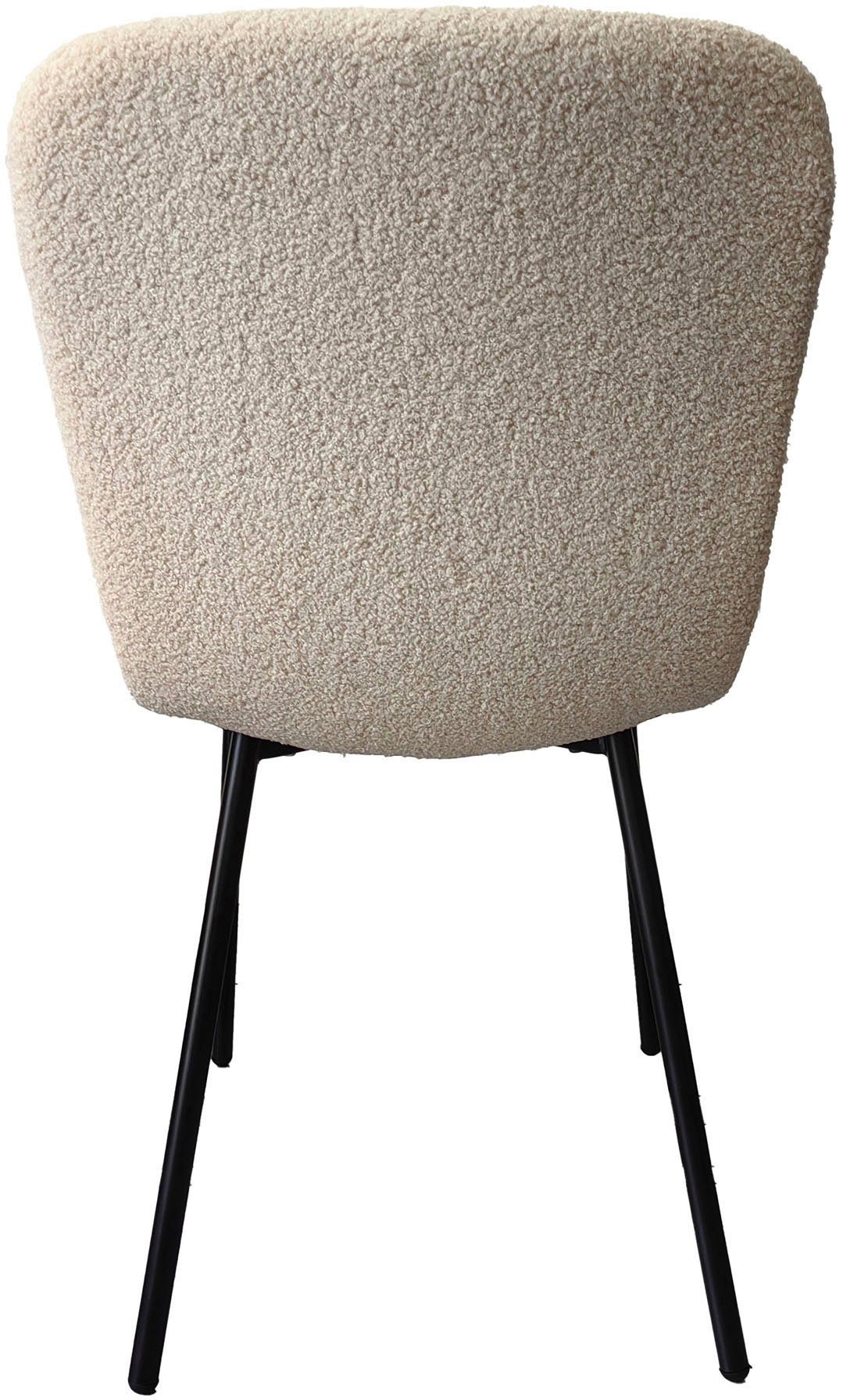 SalesFever 4-Fußstuhl (Set, 4 St), ergonomisch geformte Sitzfläche und Rückenlehne