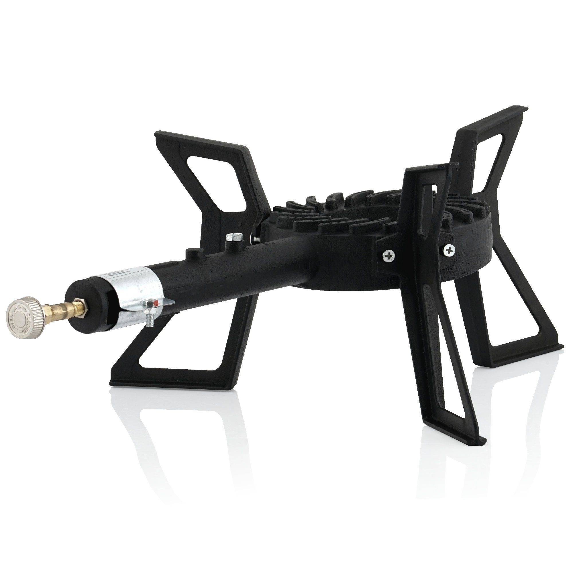 BBQ-Toro Gaskocher Gusseisen Gaskocher, 1-Ring-Gasbrenner 57 x 32,5 x 20,5 cm, 8kW