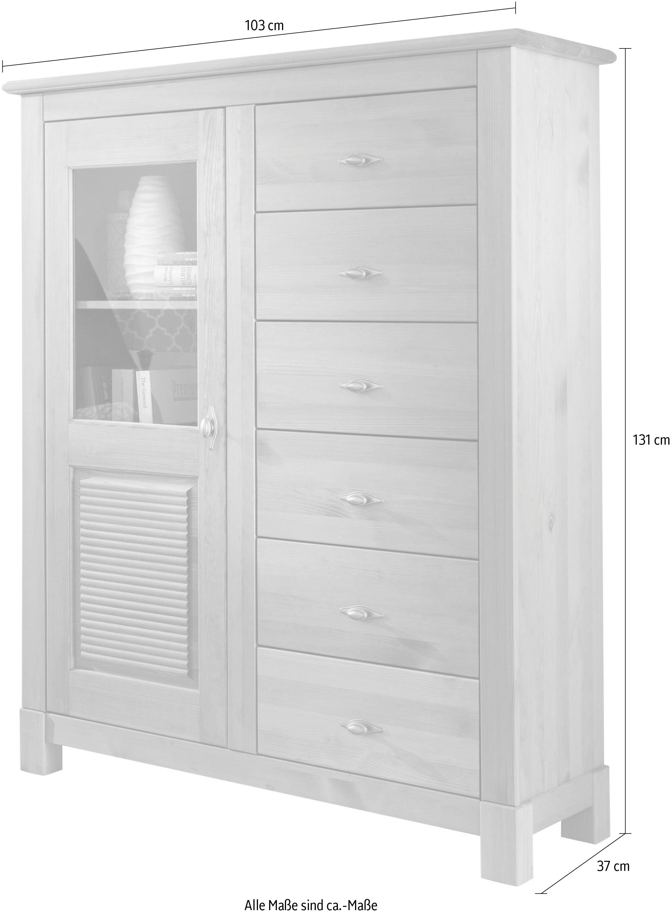 Home affaire Highboard Rauna, Breite 103 cm