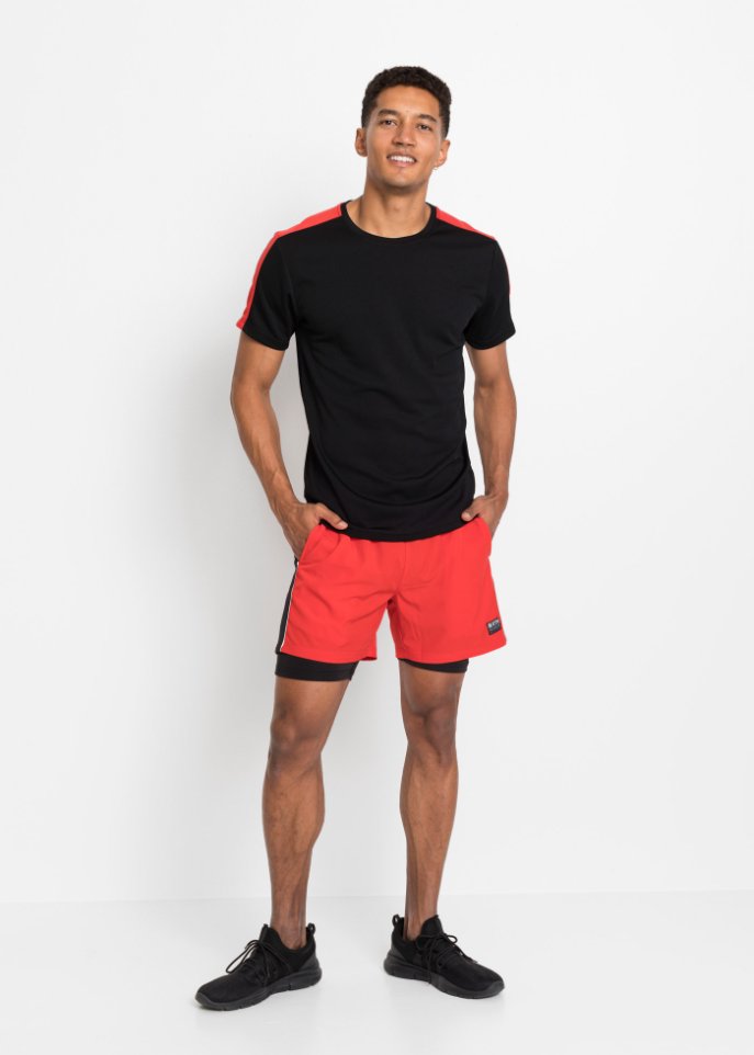Sporthose mit Shorts, 2 in 1-Optik