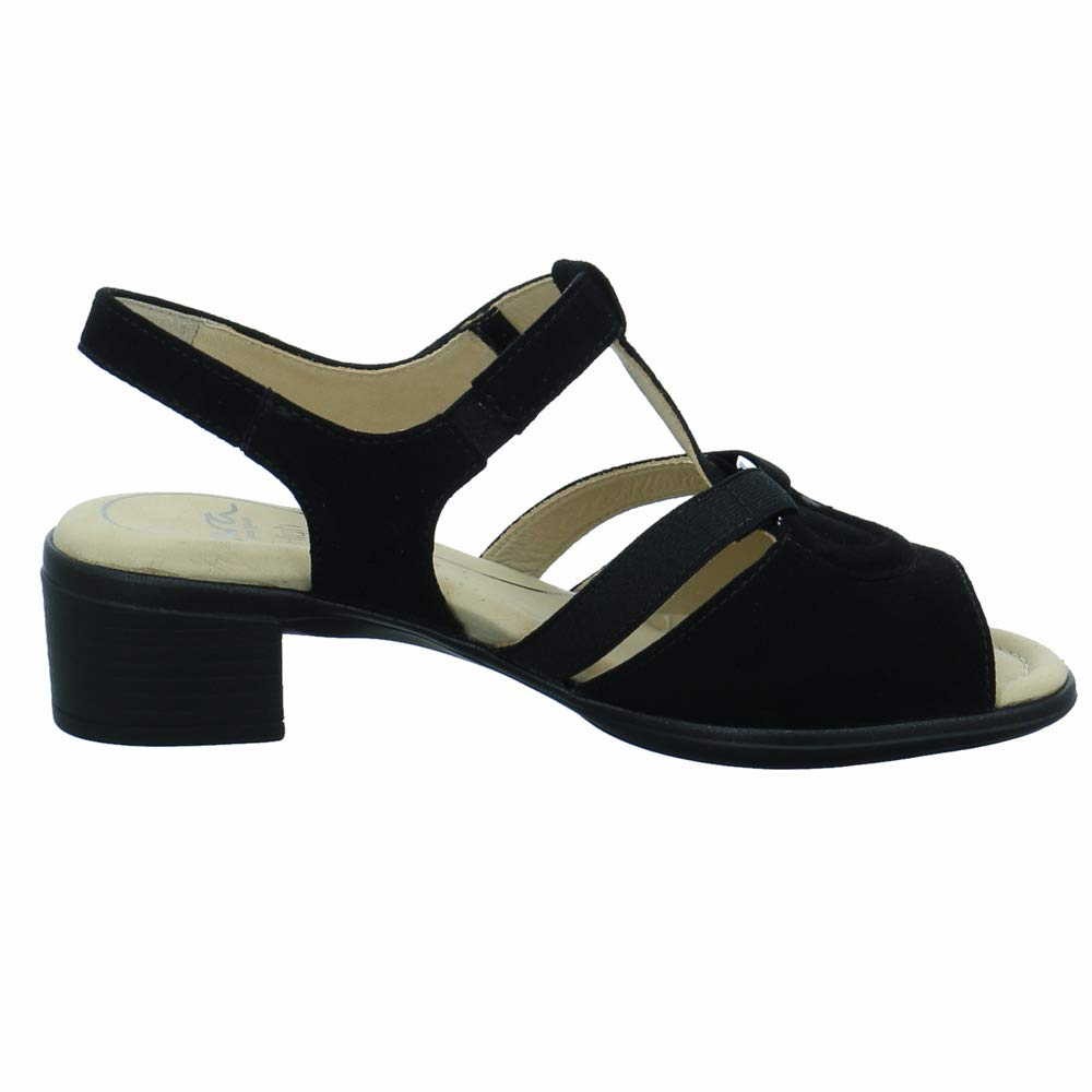 ARA Klassische Sandalen schwarz LUGANO LUGA
