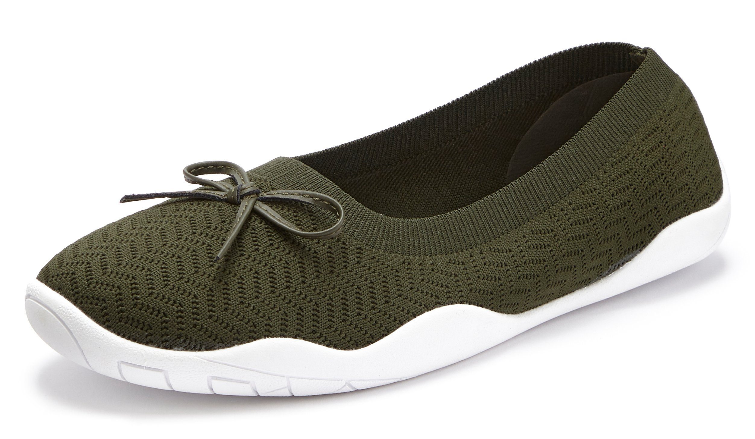 LASCANA Sneaker Ballerinas, Slipper, Halbschuh, superleicht, ultraflache & flexible Sohle VEGAN