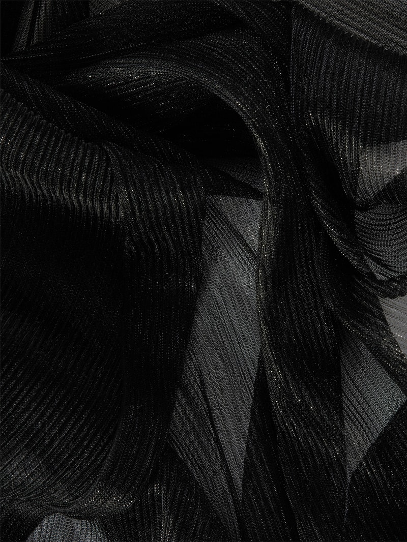 Schal mit Effektgarn in schwarz