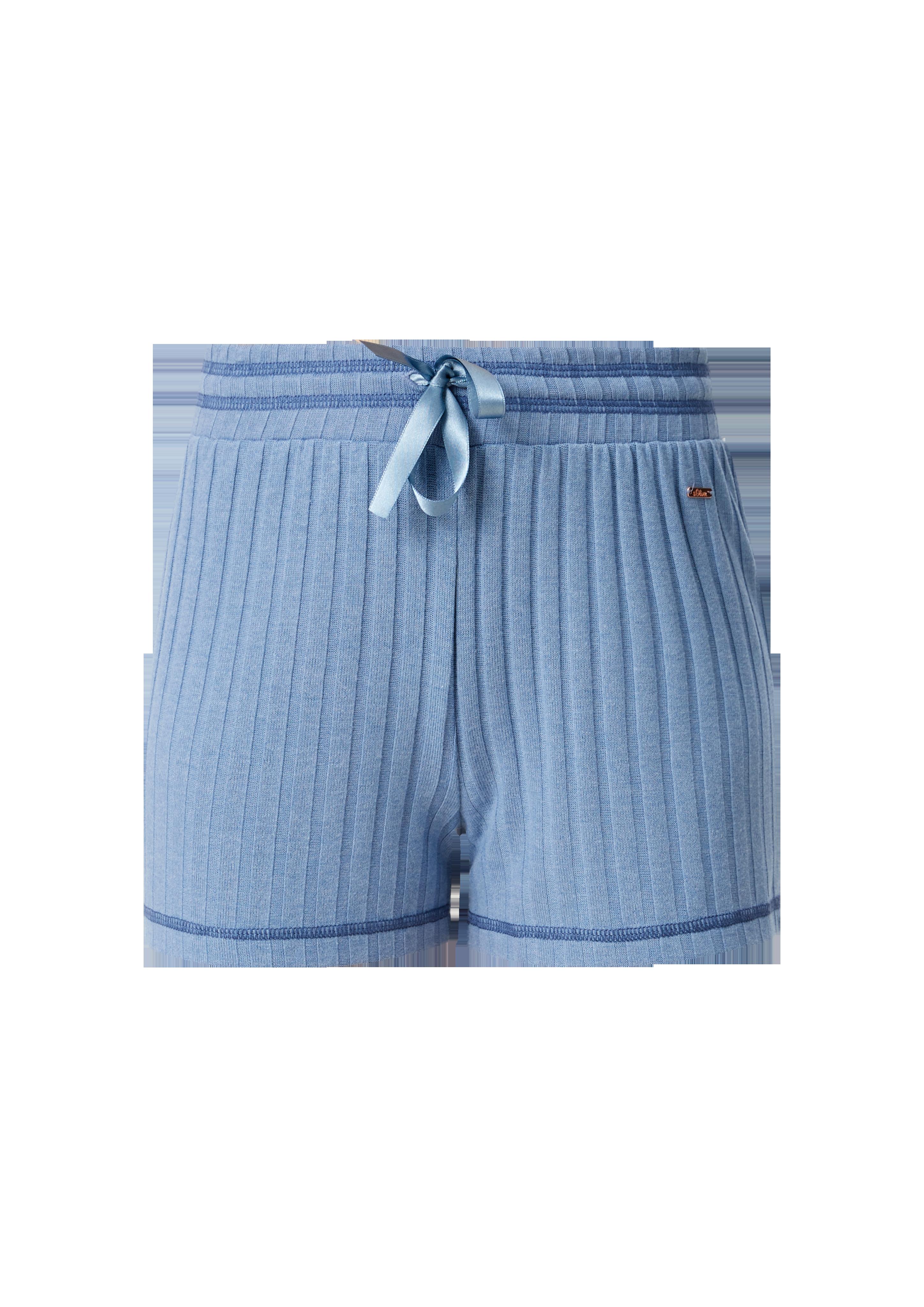 Loungeshorts mit Satinschleife  6007044-5344