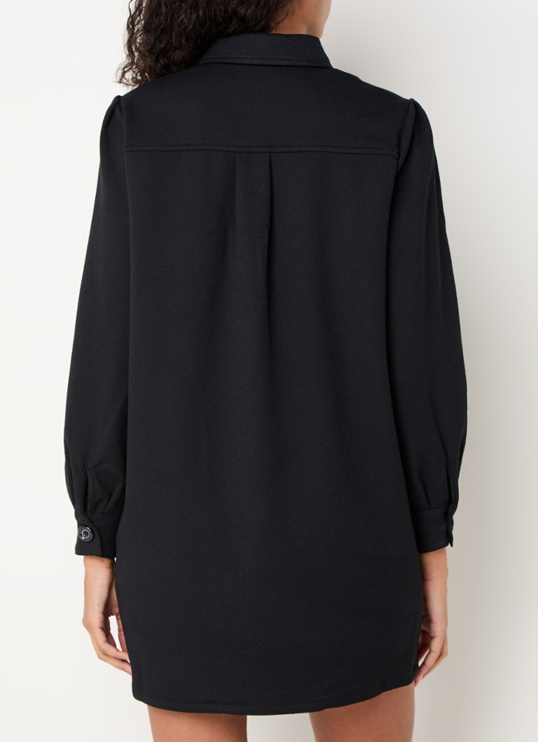 Vestido túnica corto Sessùn con vuelo y bolsillos en el pecho