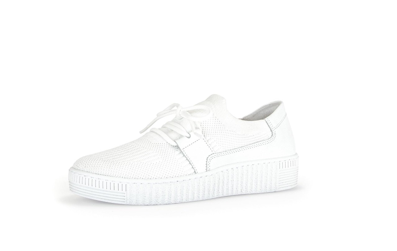 GABOR Freizeit Schnürer weiss Gabor Fashion Sneaker low 43.335.41 weis