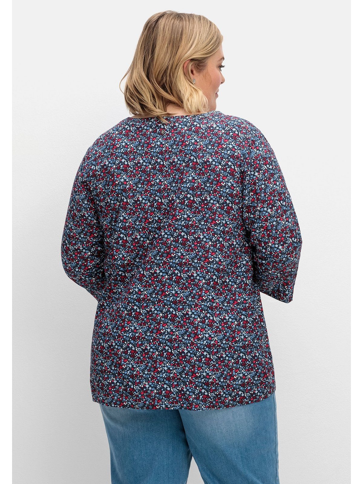 Sheego Tunika Große Größen mit Minimal-Alloverprint